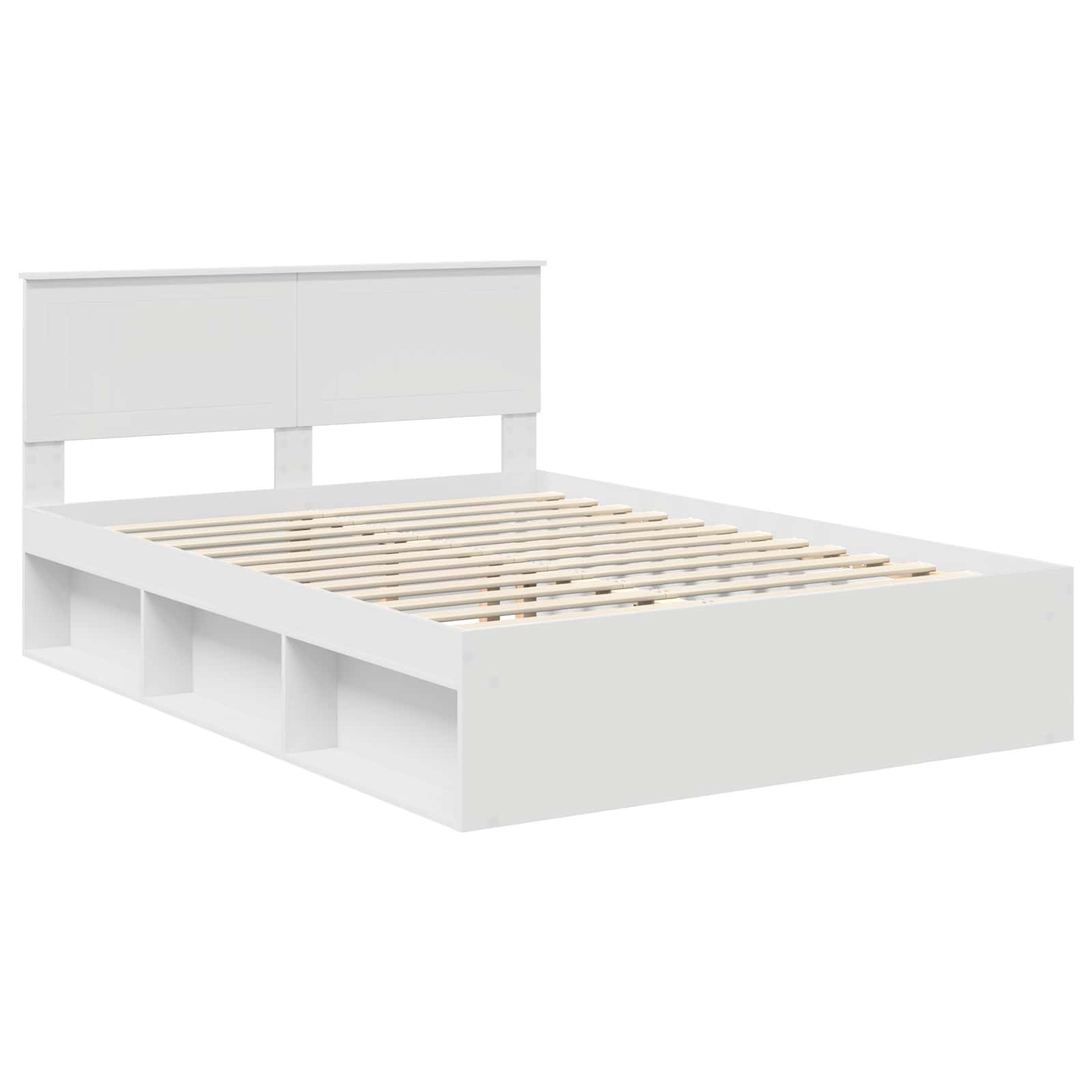 Struttura del letto Bianco 140 x 190 cm Pino massello | homemem39