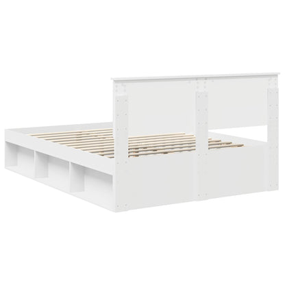 Struttura del letto Bianco 140 x 190 cm Pino massello | homemem39