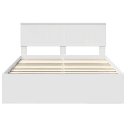 Struttura del letto Bianco 140 x 190 cm Pino massello | homemem39