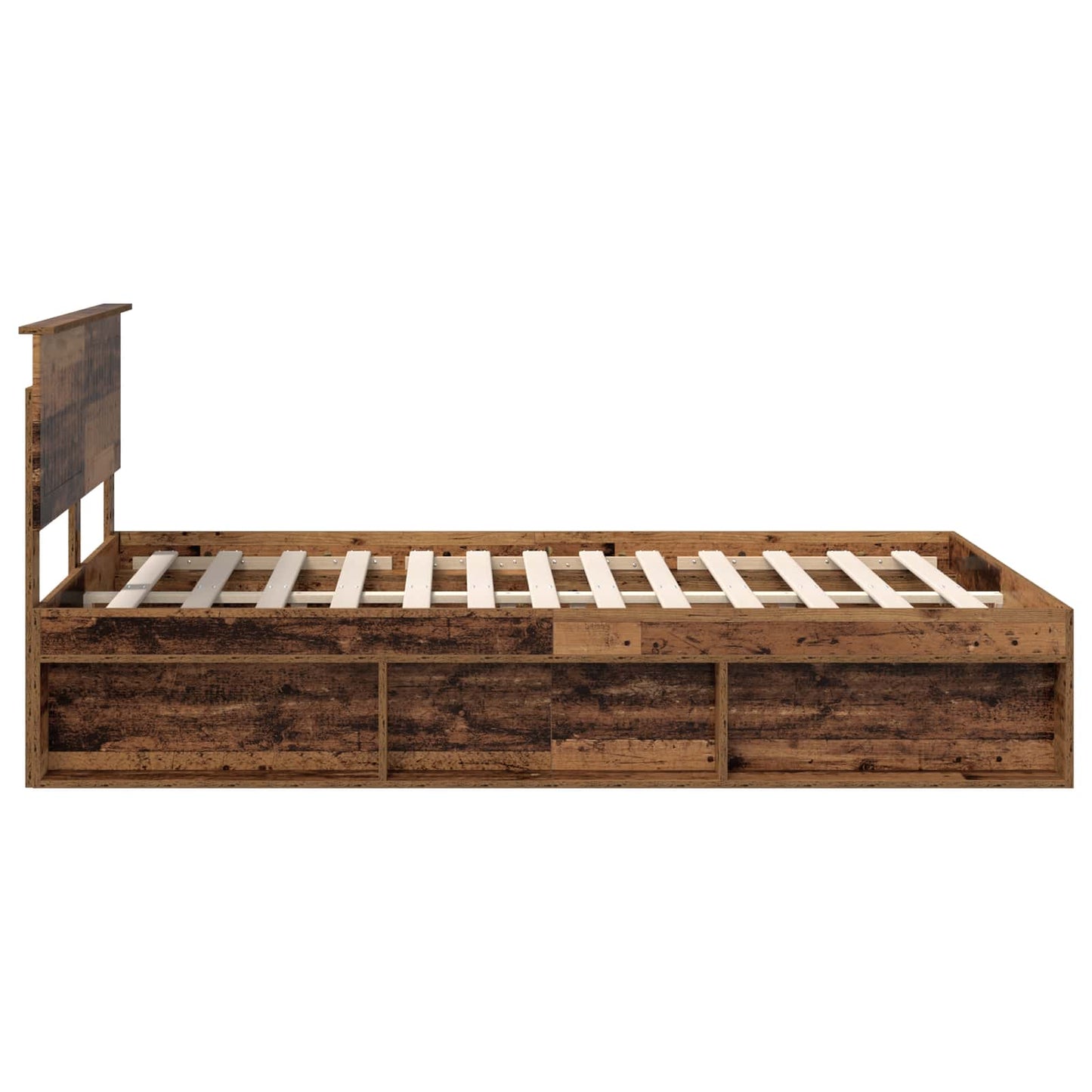Struttura del letto Legno vecchio 140 x 190 cm Pino massello | homemem39