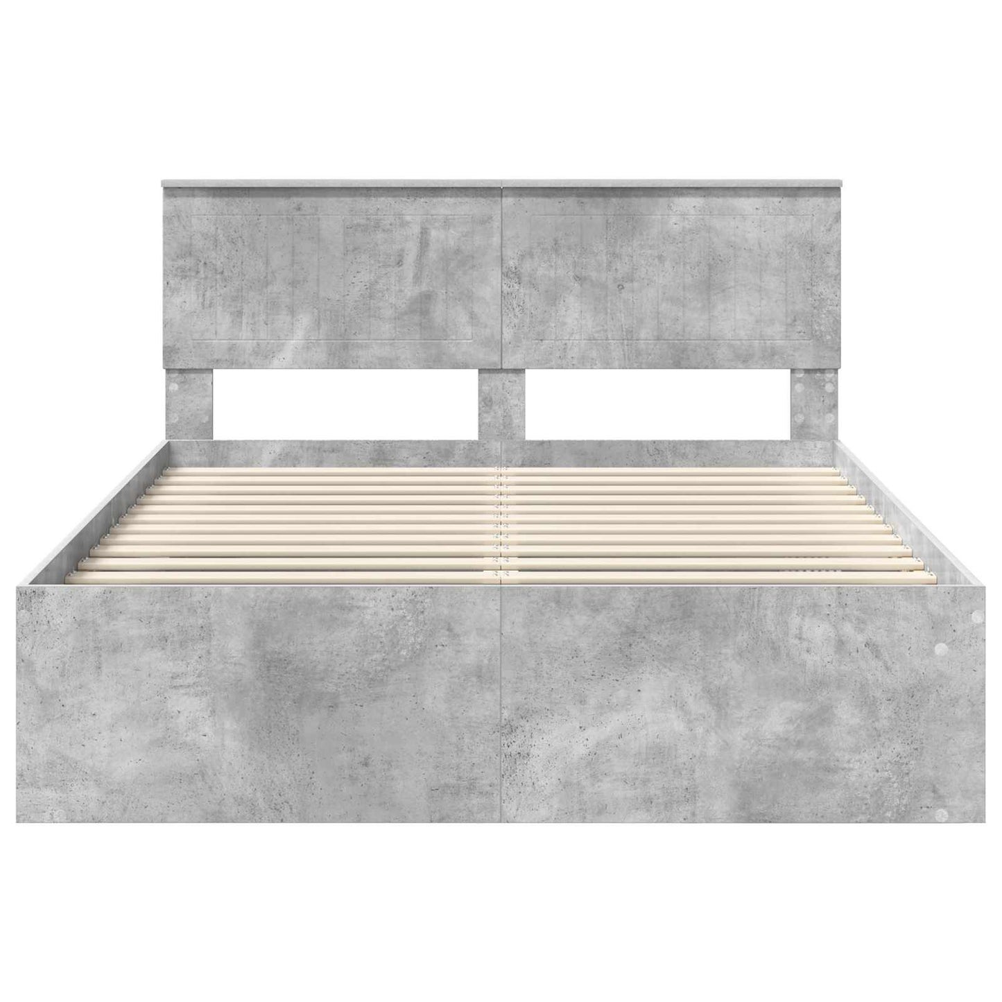 Struttura del letto Grigio Concretè 135 x 190 cm Pino massello | homemem39
