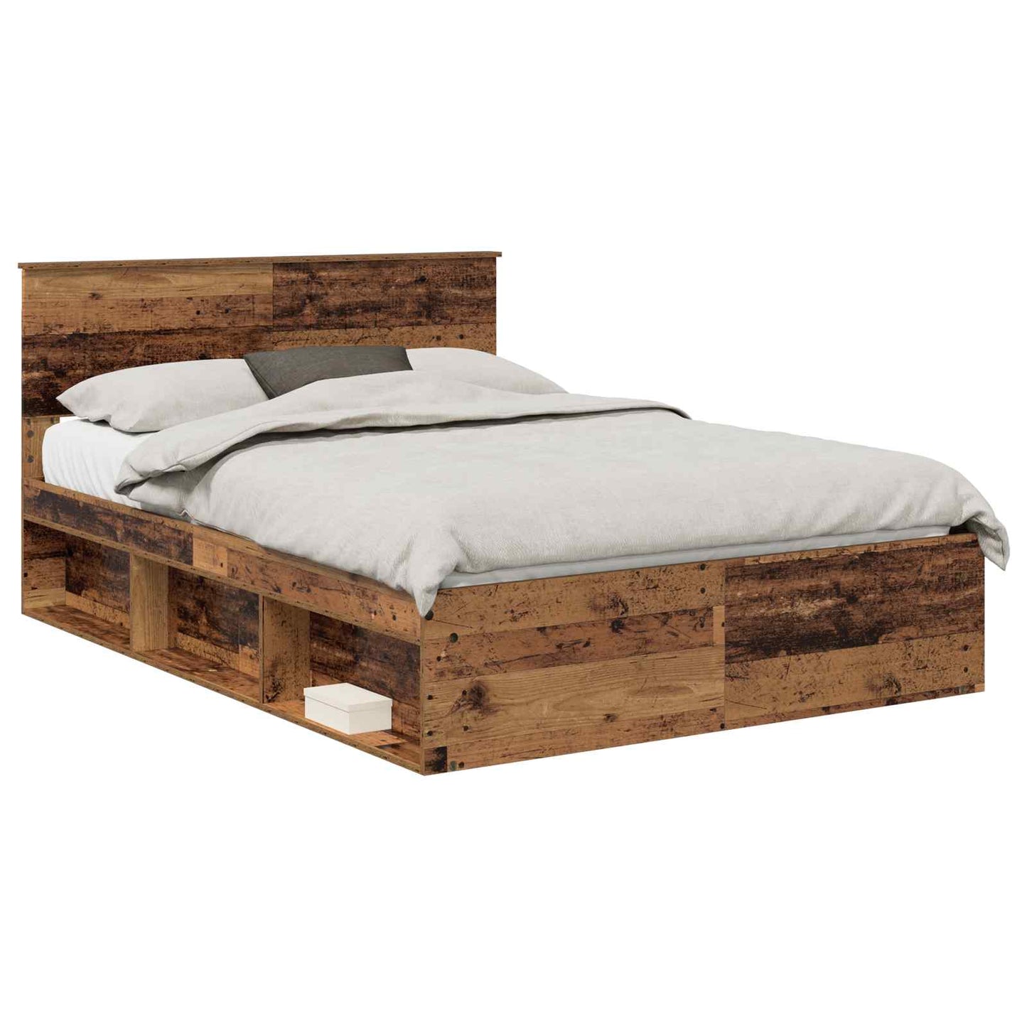 Struttura del letto Legno vecchio 135 x 190 cm Pino massello | homemem39
