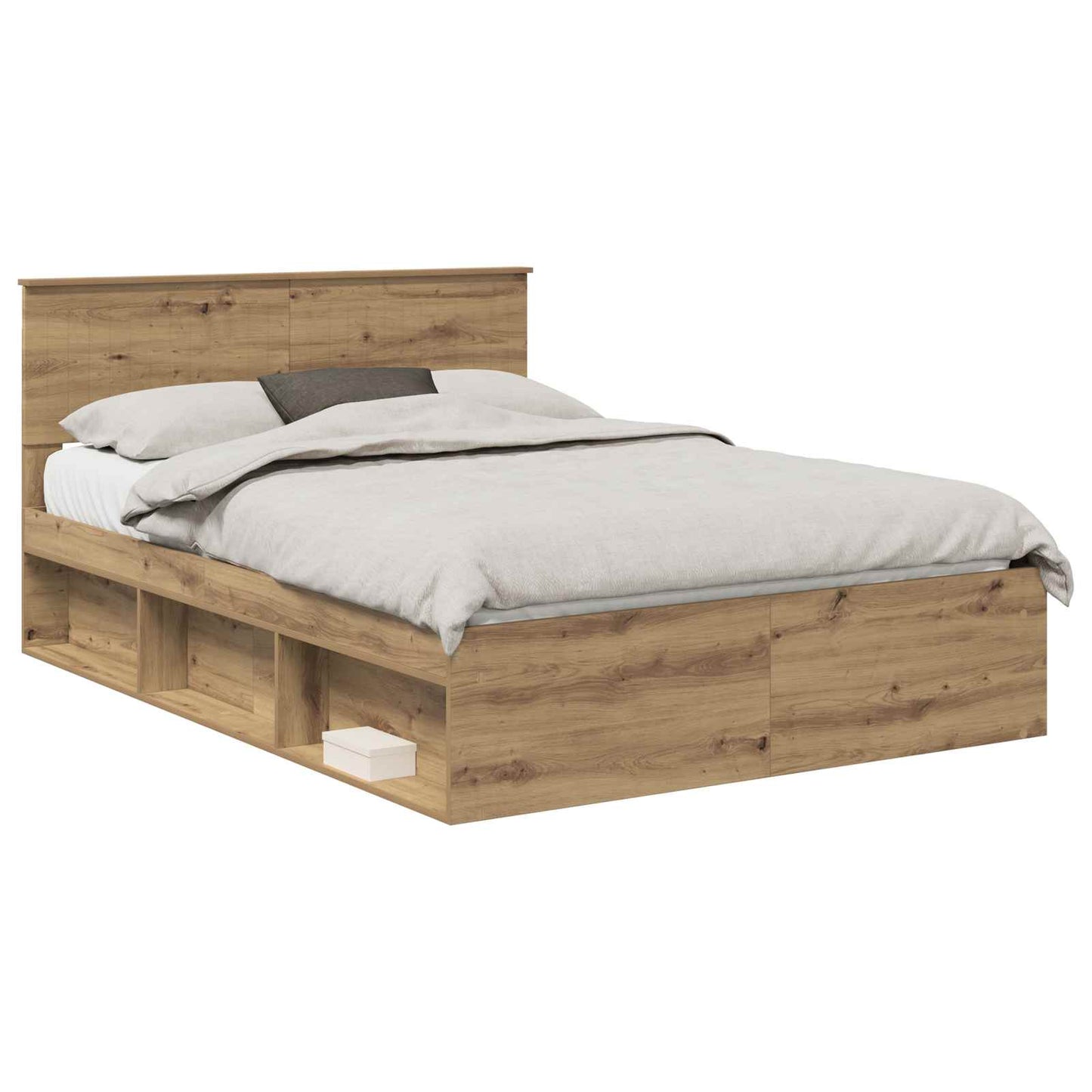 Struttura del letto Rovere Artigianale 135 x 190 cm | homemem39
