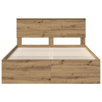 Struttura del letto Rovere Artigianale 135 x 190 cm | homemem39