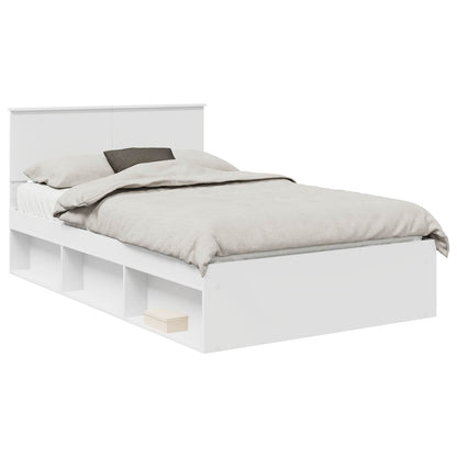 Struttura del letto Bianco 120 x 200 cm Pino massello | homemem39