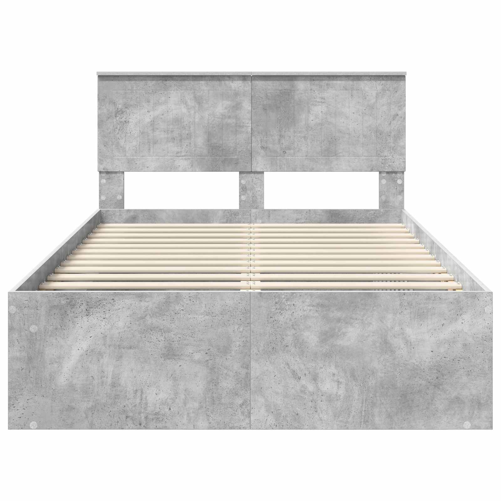 Struttura del letto Calcestruzzo 120 x 200 cm Pino massello | homemem39