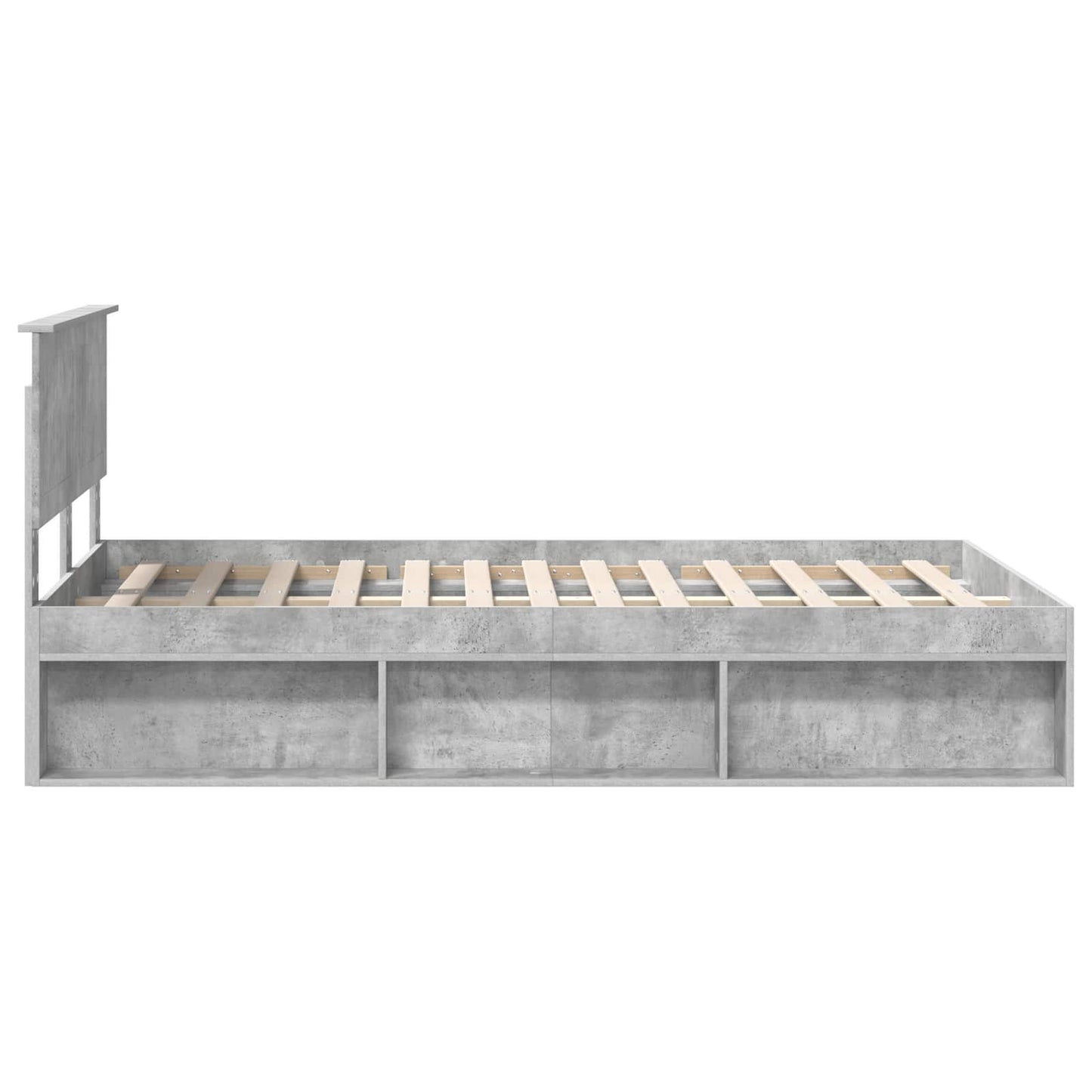 Struttura del letto Calcestruzzo 120 x 200 cm Pino massello | homemem39