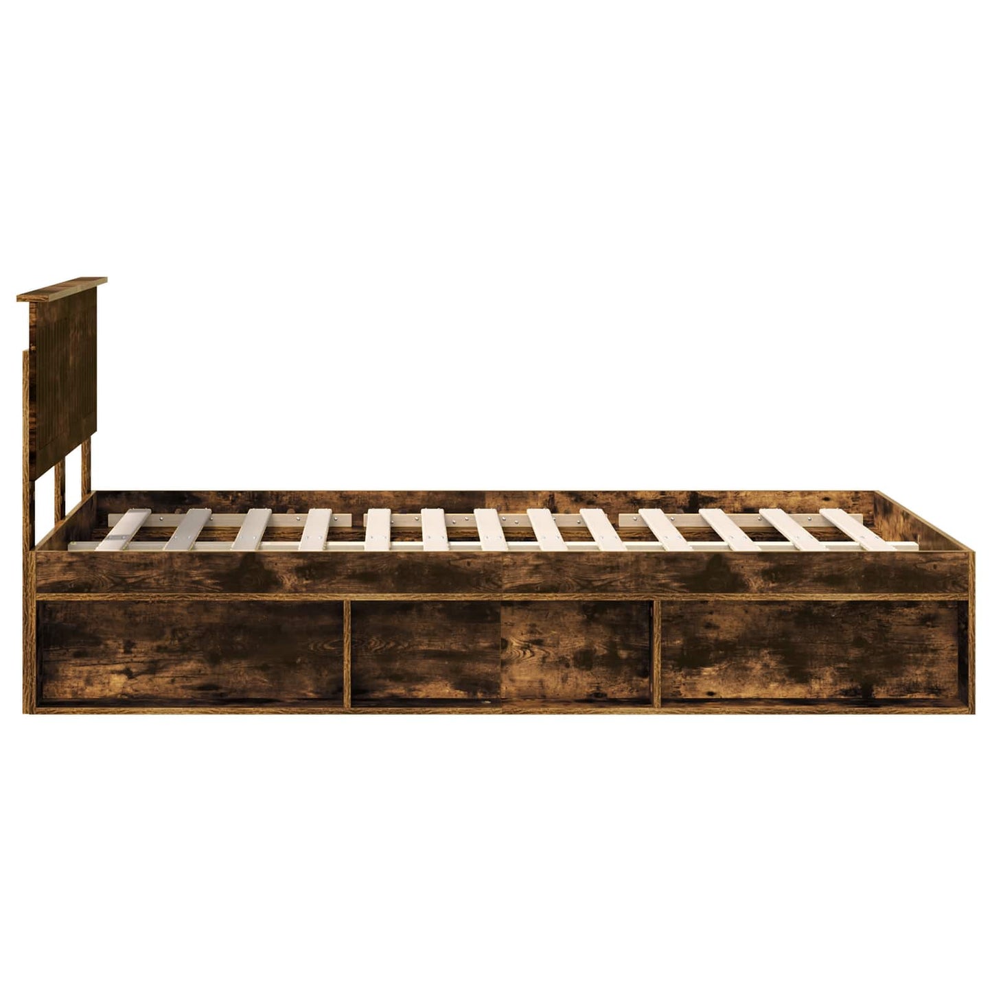 Struttura del letto Rovere fumé 120 x 200 cm Pino massello | homemem39