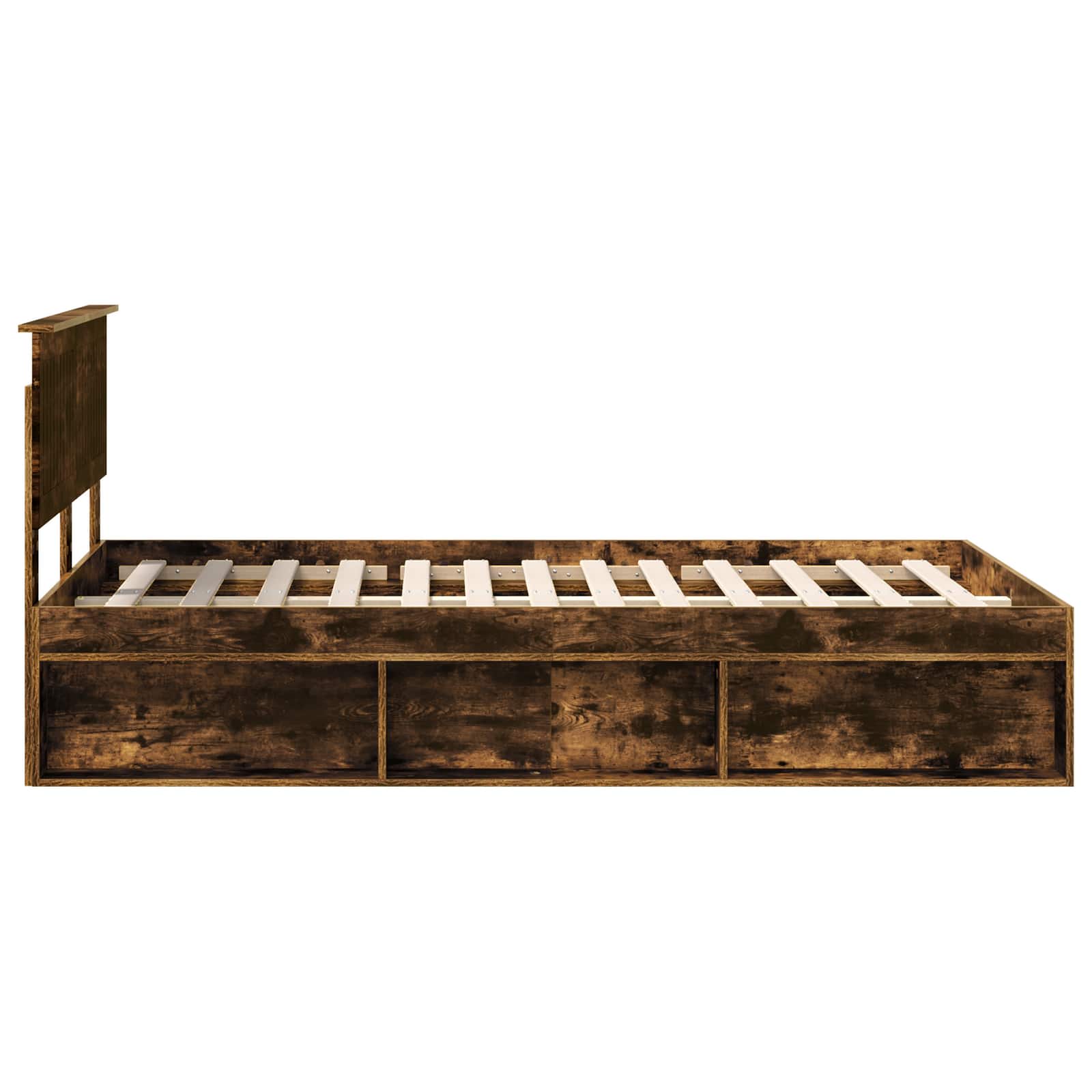 Struttura del letto Rovere fumé 120 x 200 cm Pino massello | homemem39