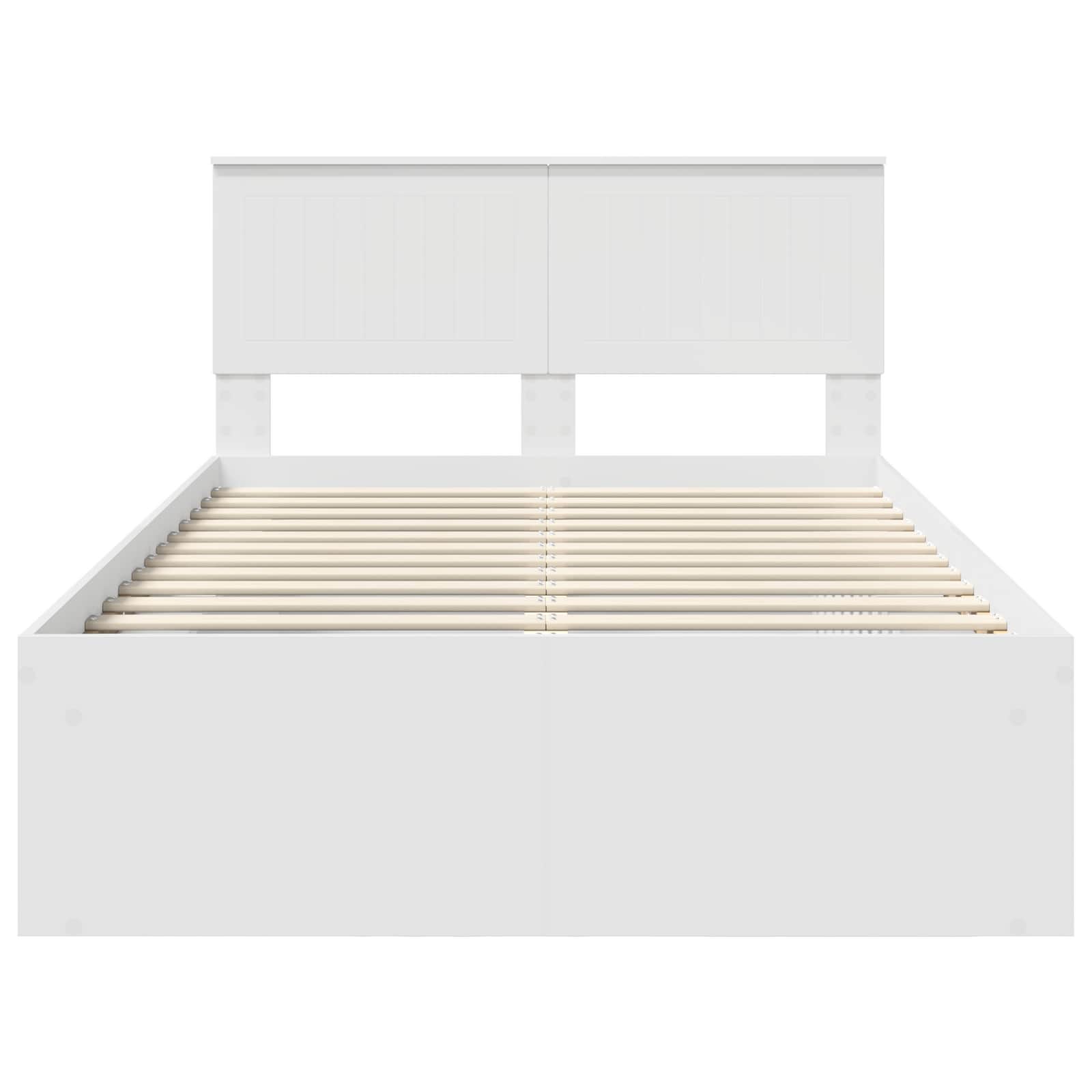 Struttura del letto Bianco 120 x 190 cm Pino massello | homemem39