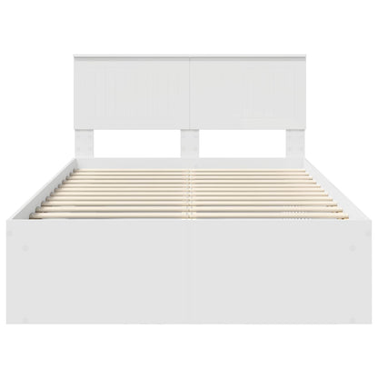 Struttura del letto Bianco 120 x 190 cm Pino massello | homemem39