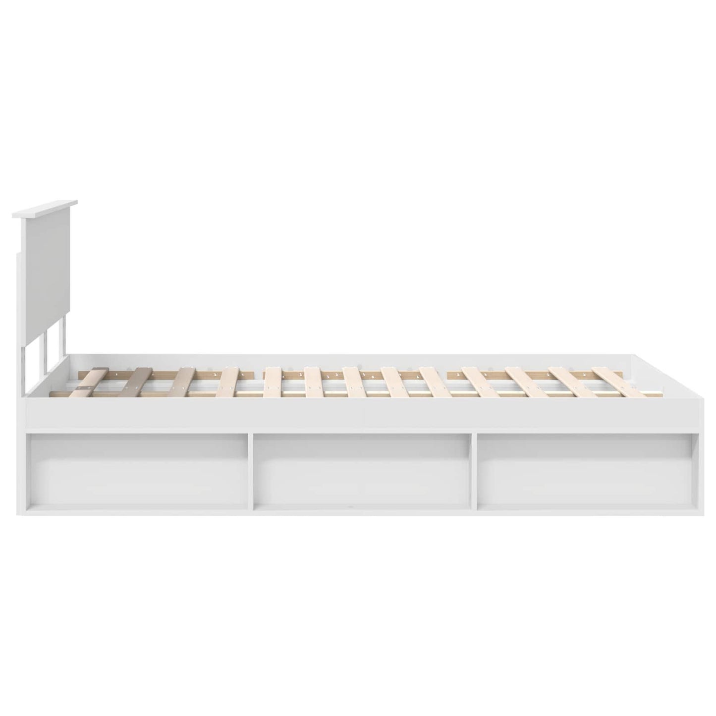 Struttura del letto Bianco 120 x 190 cm Pino massello | homemem39