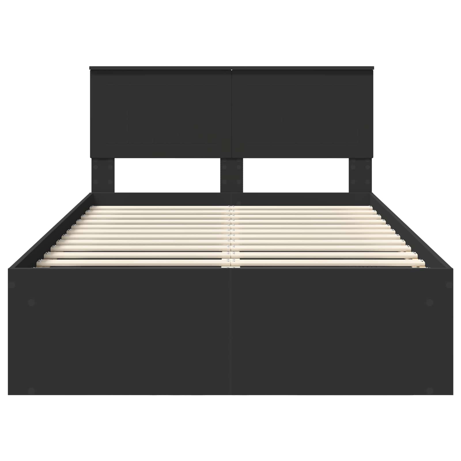 Struttura del letto Nero 120 x 190 cm Pino massello | homemem39