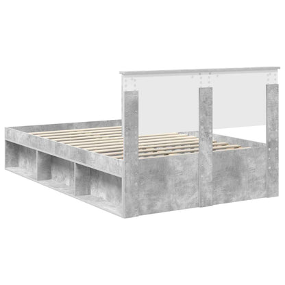 Struttura del letto Calcestruzzo 120 x 190 cm Pino massello | homemem39