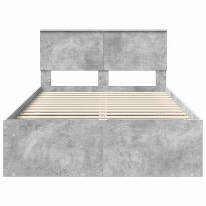 Struttura del letto Calcestruzzo 120 x 190 cm Pino massello | homemem39