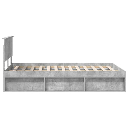 Struttura del letto Calcestruzzo 120 x 190 cm Pino massello | homemem39
