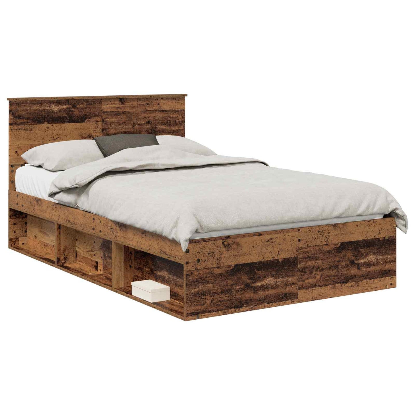 Struttura del letto Legno vecchio 120 x 190 cm Pino massello | homemem39