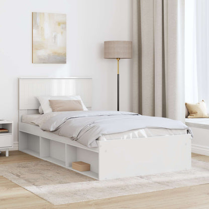 Struttura del letto Bianco 100 x 200 cm Pino massello | homemem39