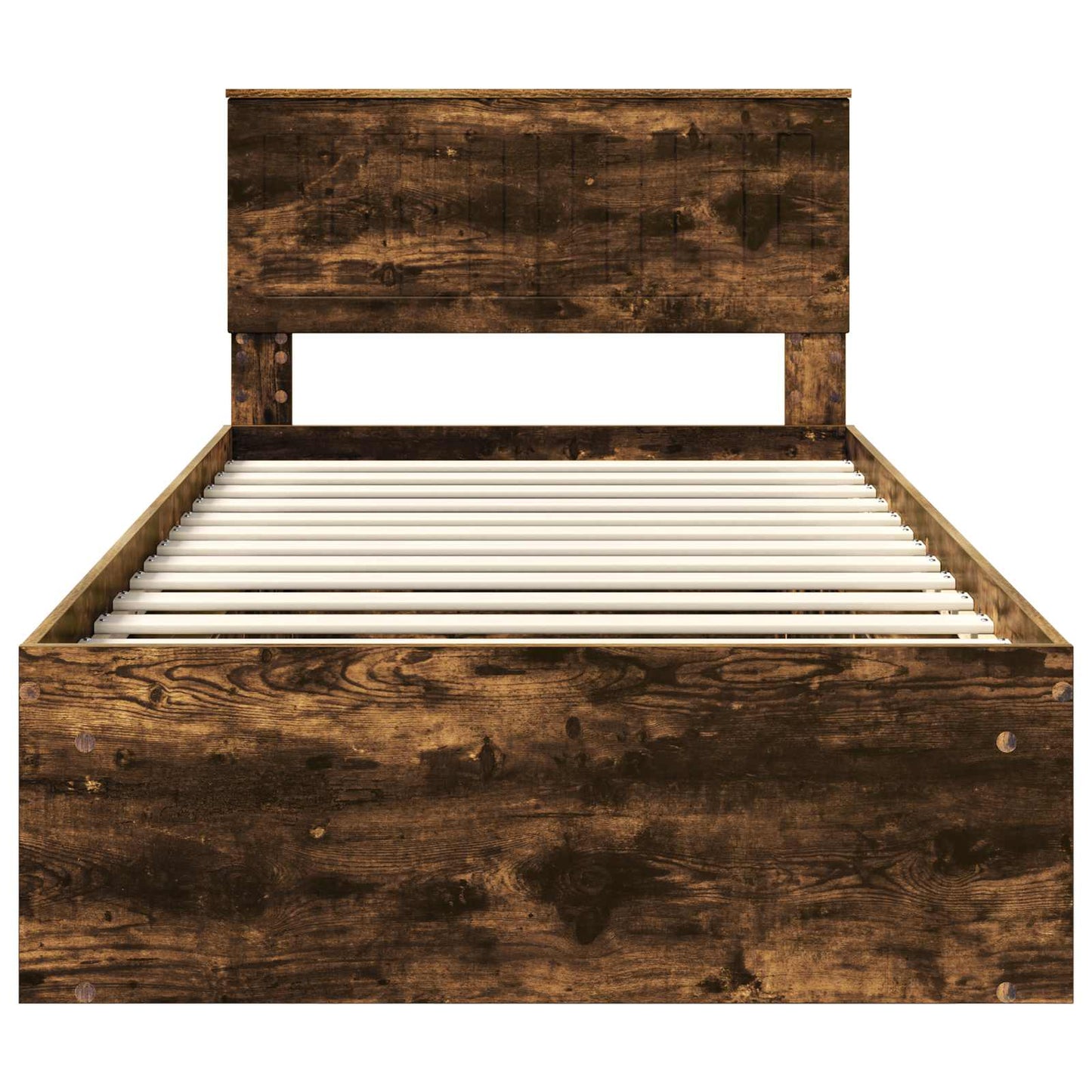 Struttura del letto Rovere fumé 100 x 200 cm Pino massello | homemem39