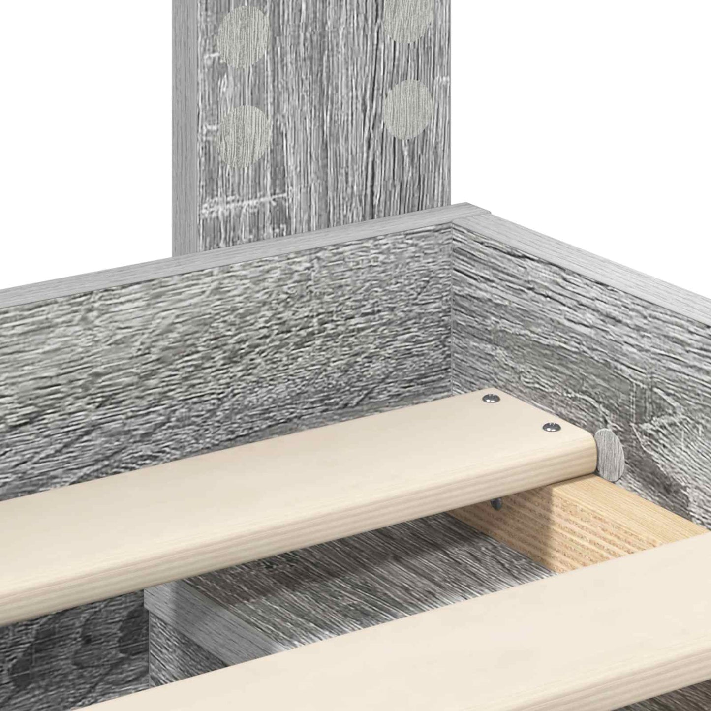 Struttura del letto Grigio Sonoma 100 x 200 cm Pino massello | homemem39