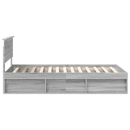 Struttura del letto Grigio Sonoma 100 x 200 cm Pino massello | homemem39