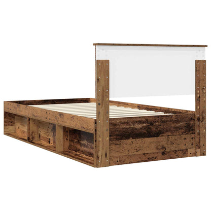 Struttura del letto Legno vecchio 100 x 200 cm Pino massello | homemem39