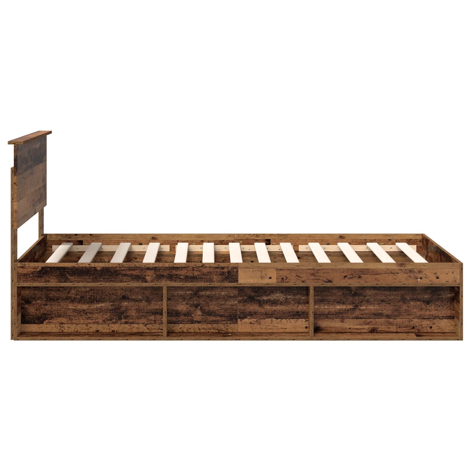 Struttura del letto Legno vecchio 100 x 200 cm Pino massello | homemem39