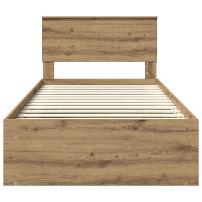 Struttura del letto Rovere Artigianale 100 x 200 cm | homemem39