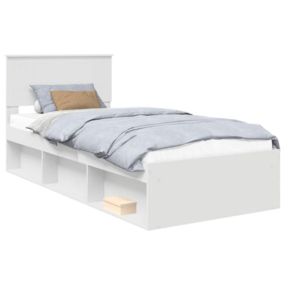 Struttura del letto Bianco 90 x 200 cm Pino massello | homemem39