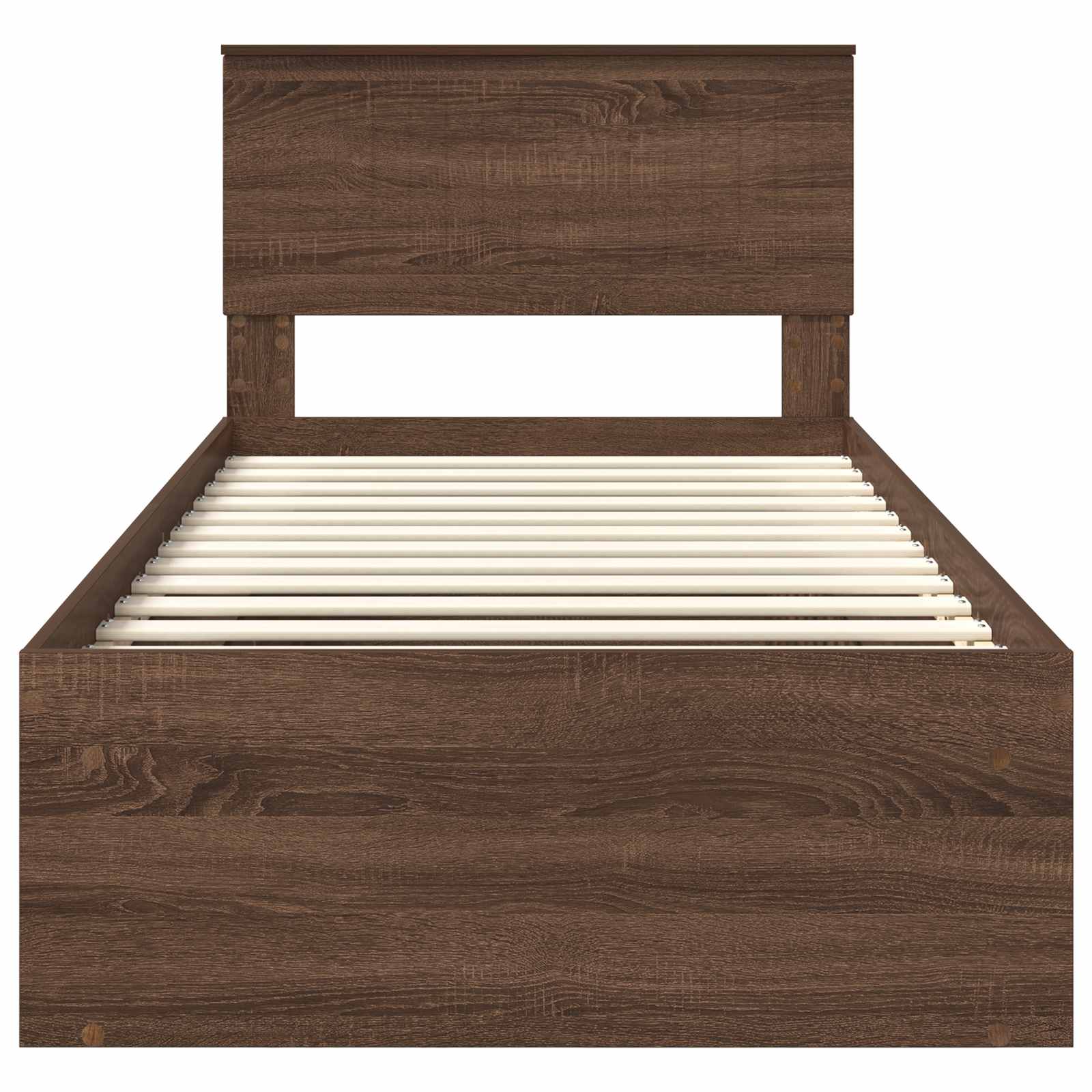Struttura del letto Rovere Marrone 90 x 200 cm Pino massello | homemem39