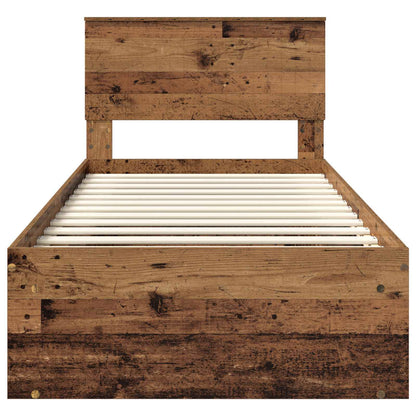 Struttura del letto Legno vecchio 90 x 200 cm Pino massello | homemem39