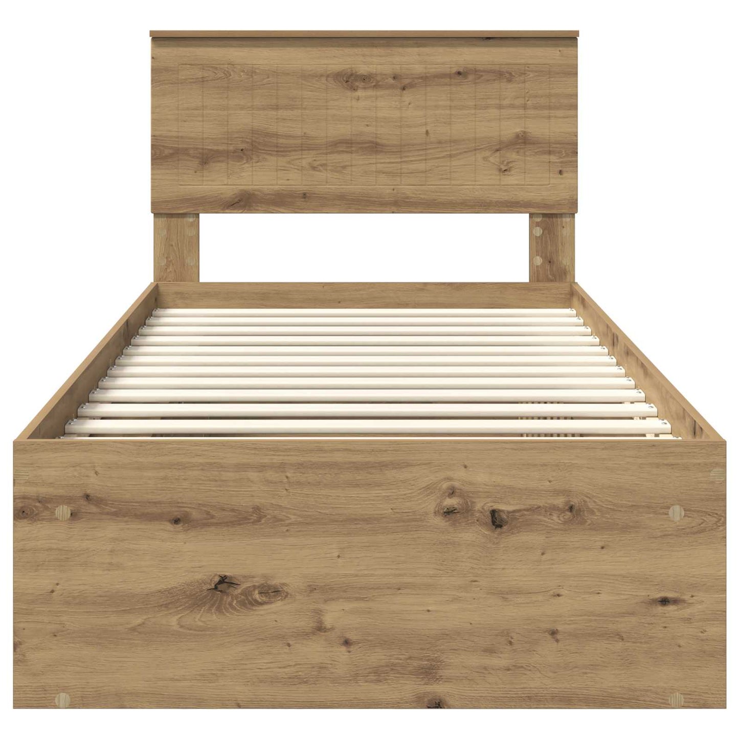 Struttura del letto con testiera Rovere Artigianale 90 x 200 cm | homemem39