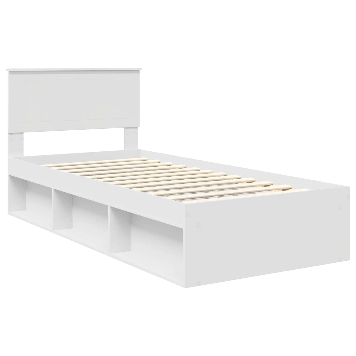 Struttura del letto Bianco 90 x 190 cm Pino massello | homemem39