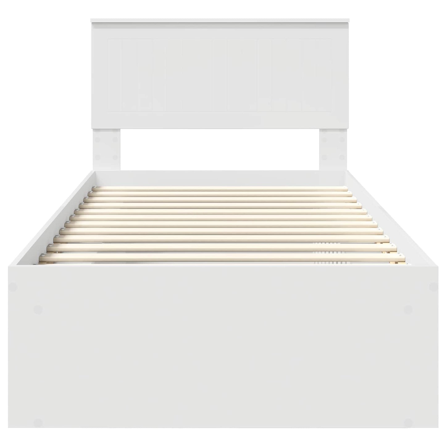 Struttura del letto Bianco 90 x 190 cm Pino massello | homemem39