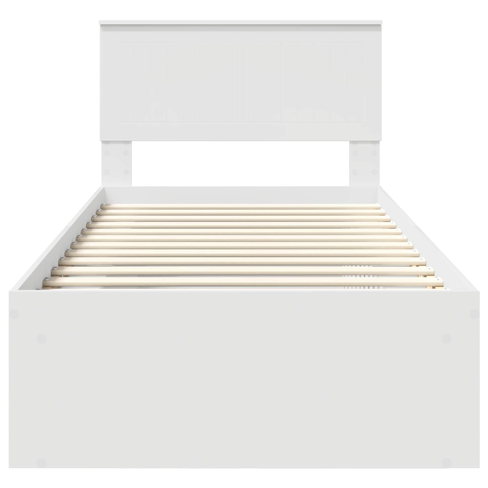 Struttura del letto Bianco 90 x 190 cm Pino massello | homemem39