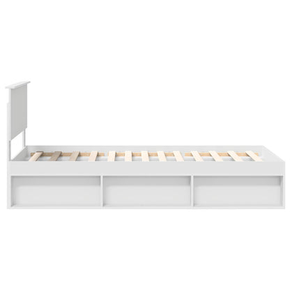 Struttura del letto Bianco 90 x 190 cm Pino massello | homemem39