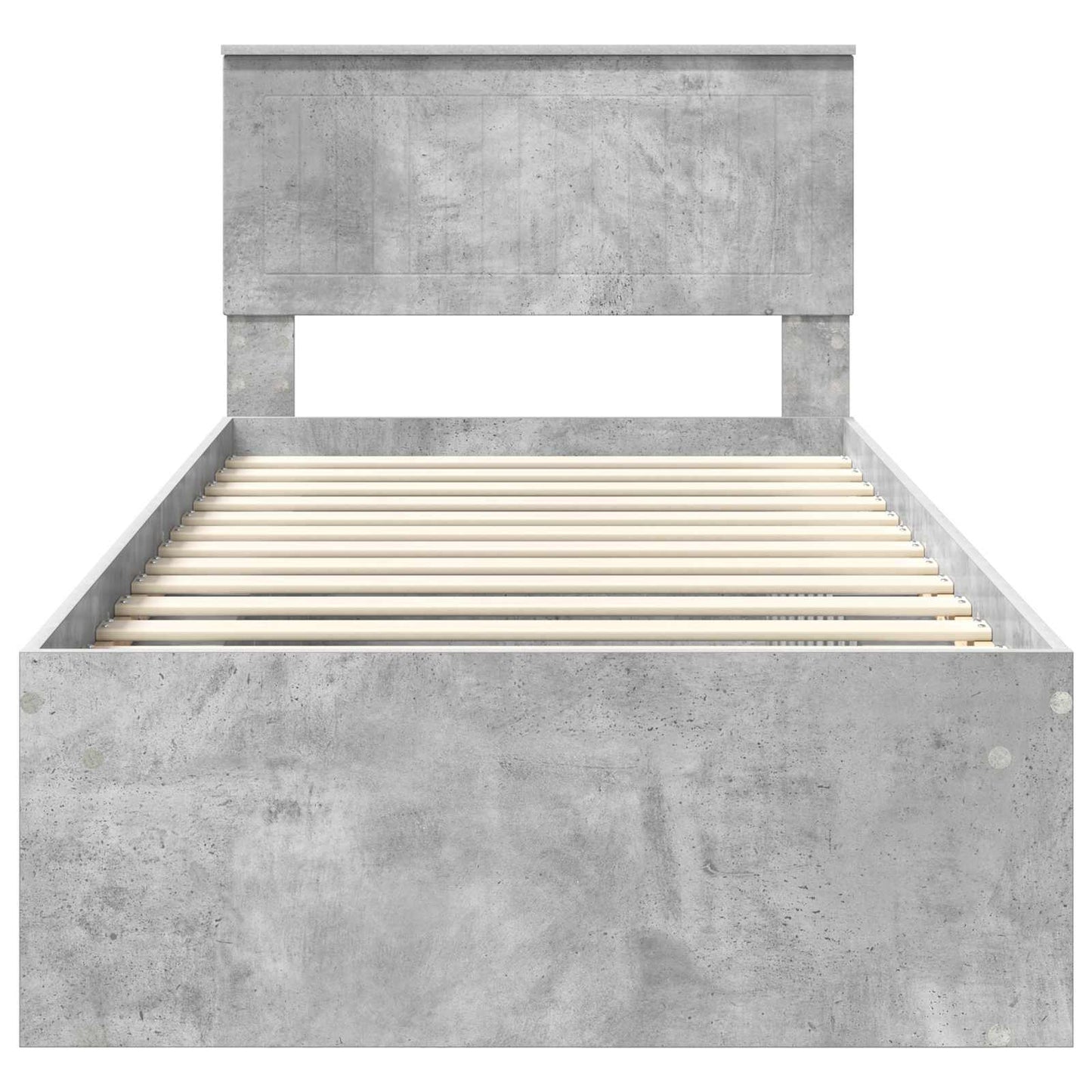 Struttura del letto Grigio Concretè 90 x 190 cm Pino massello | homemem39