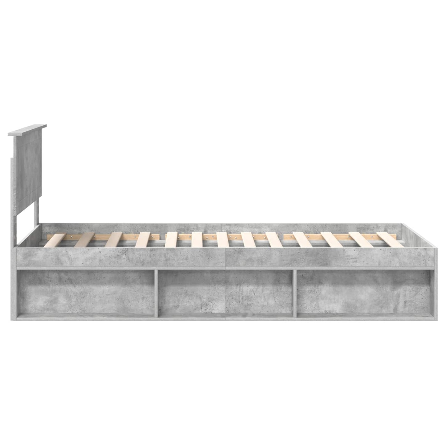 Struttura del letto Grigio Concretè 90 x 190 cm Pino massello | homemem39