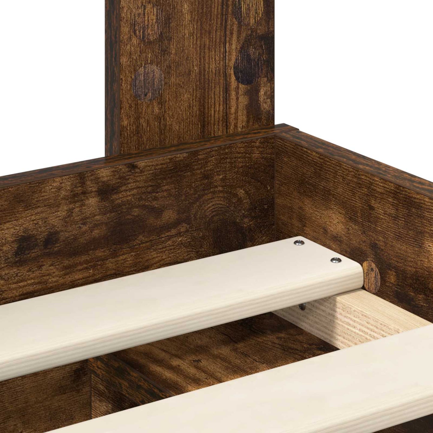 Struttura del letto Rovere fumé 90 x 190 cm Pino massello | homemem39