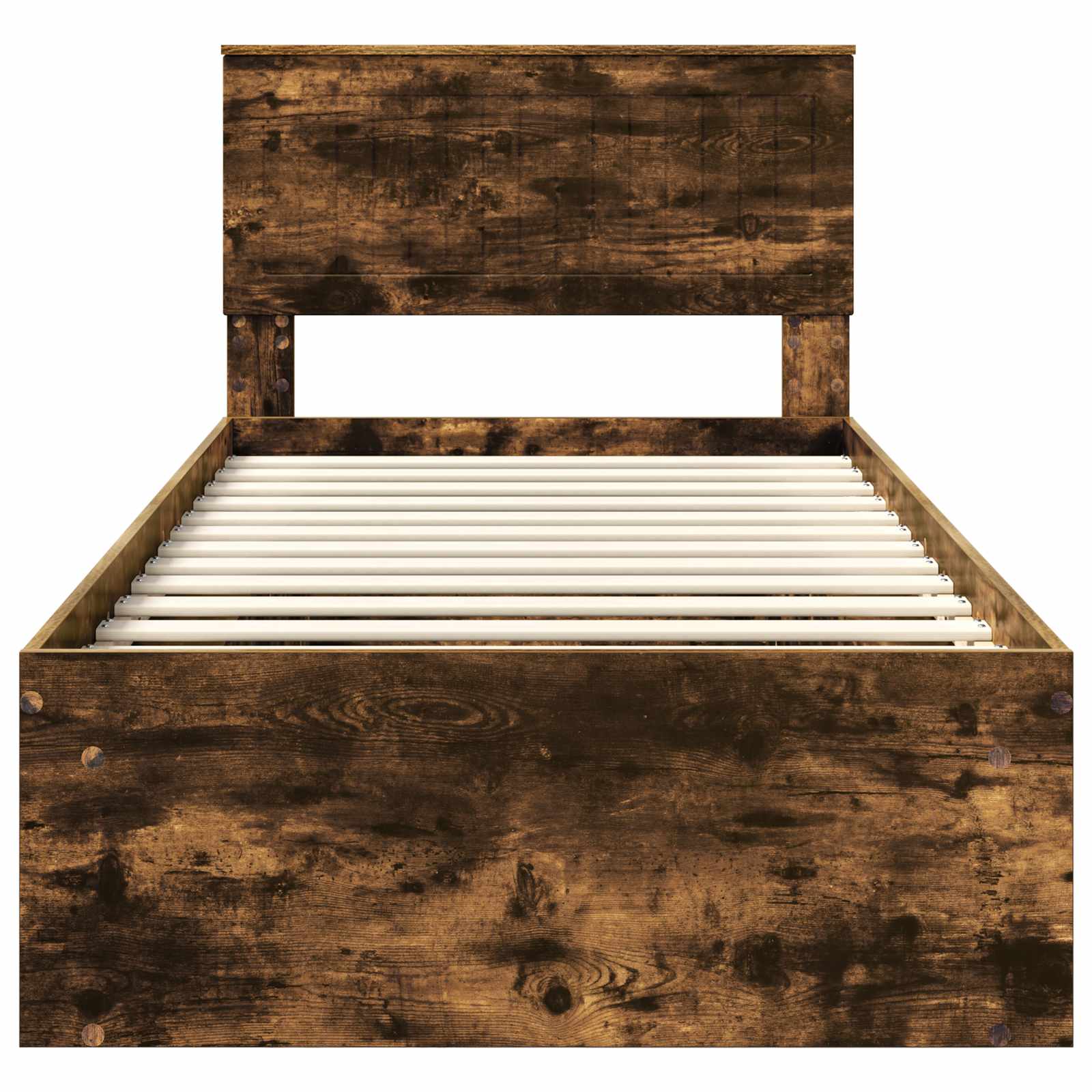 Struttura del letto Rovere fumé 90 x 190 cm Pino massello | homemem39