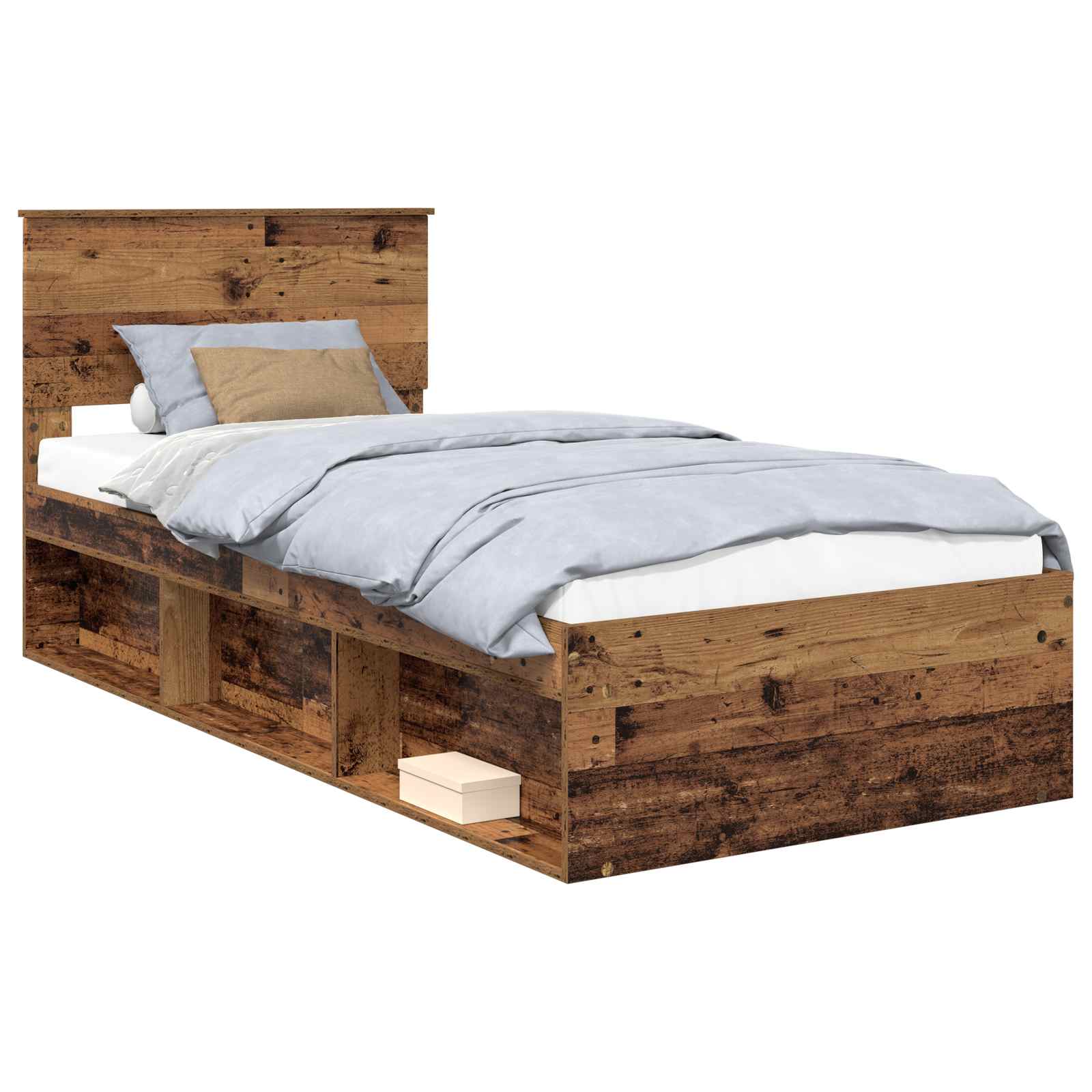 Struttura del letto Legno vecchio 90 x 190 cm Pino massello | homemem39