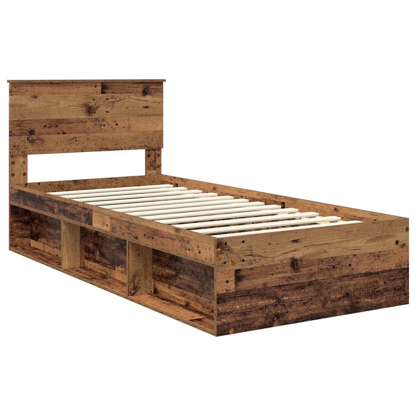Struttura del letto Legno vecchio 90 x 190 cm Pino massello | homemem39