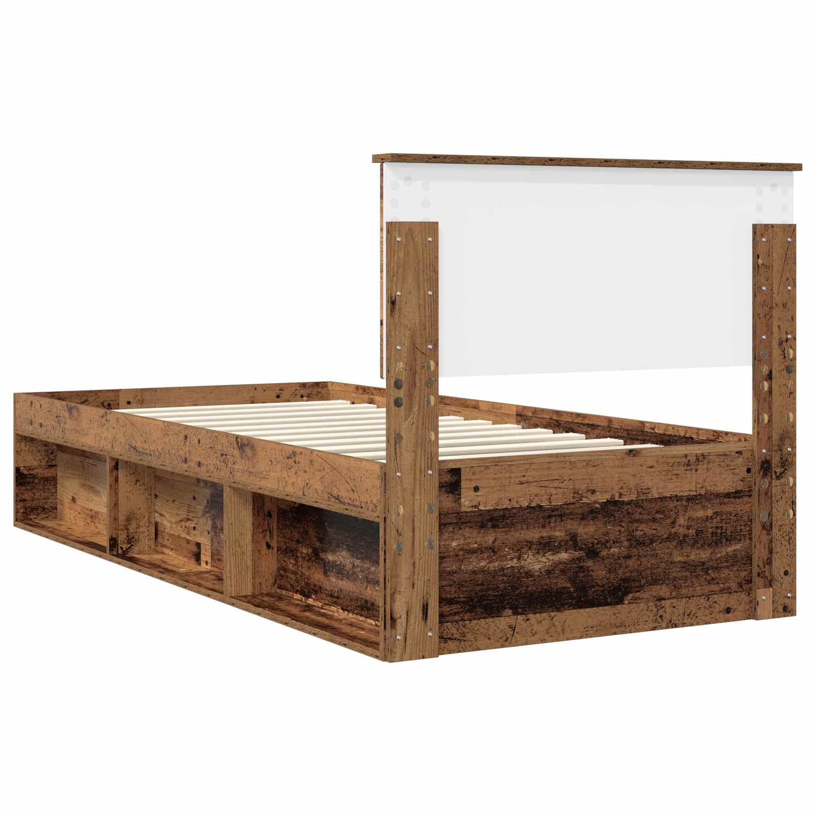 Struttura del letto Legno vecchio 90 x 190 cm Pino massello | homemem39