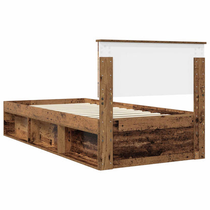 Struttura del letto Legno vecchio 90 x 190 cm Pino massello | homemem39