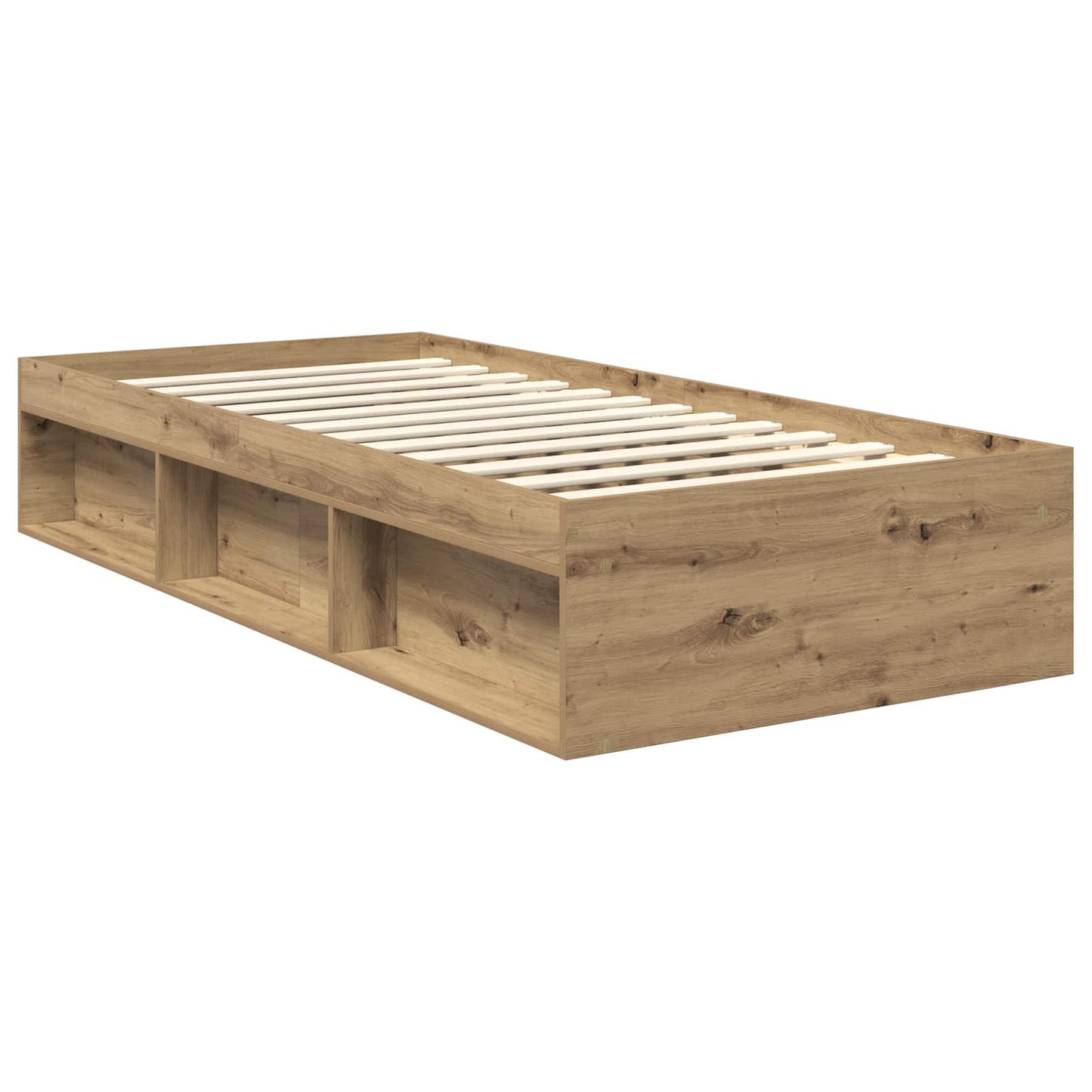 Struttura del letto con testiera Rovere Artigianale 90 x 190 cm | homemem39