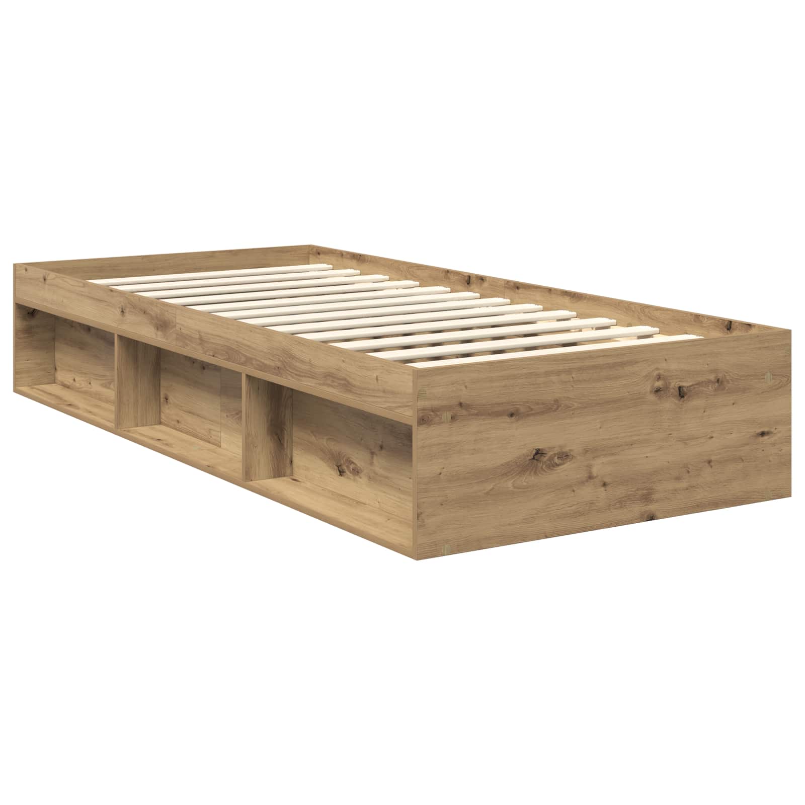 Struttura del letto con testiera Rovere Artigianale 90 x 190 cm | homemem39