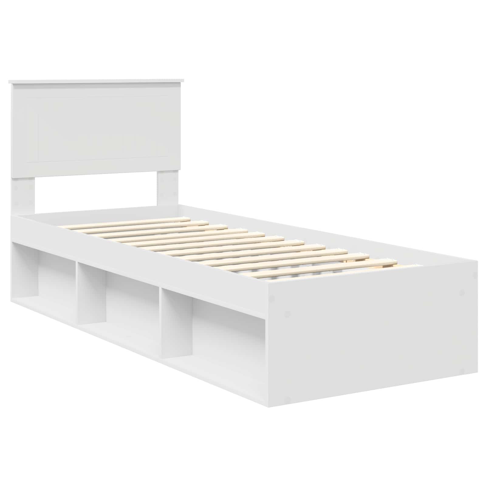 Struttura del letto Bianco 75 x 190 cm Pino massello | homemem39
