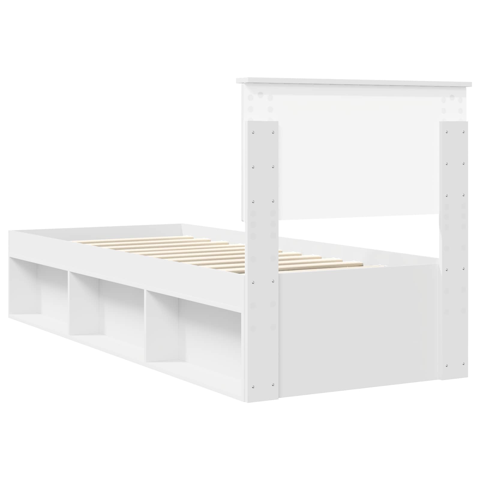 Struttura del letto Bianco 75 x 190 cm Pino massello | homemem39