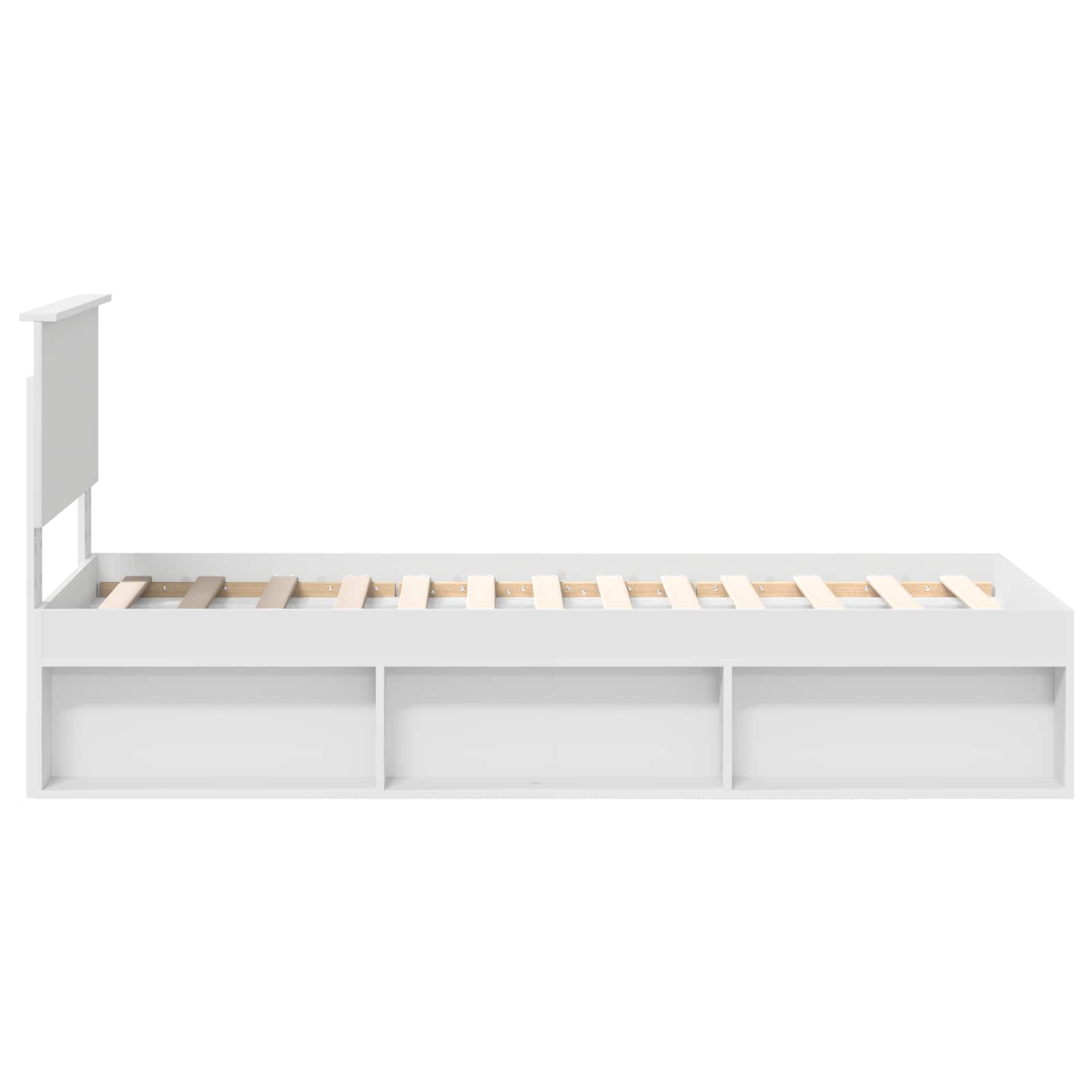 Struttura del letto Bianco 75 x 190 cm Pino massello | homemem39