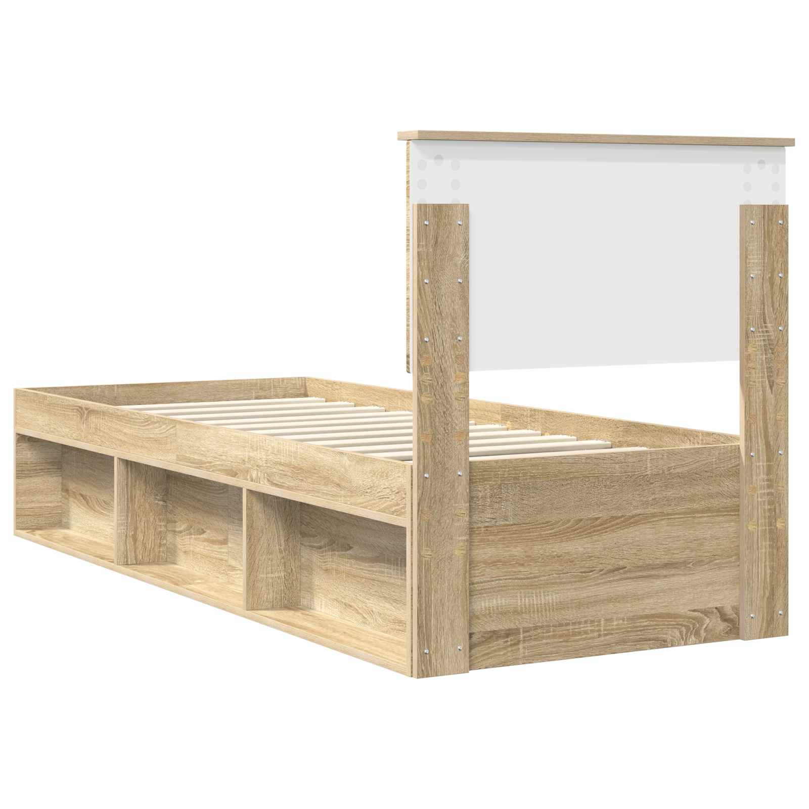 Struttura del letto Rovere Sonoma 75 x 190 cm Pino massello | homemem39
